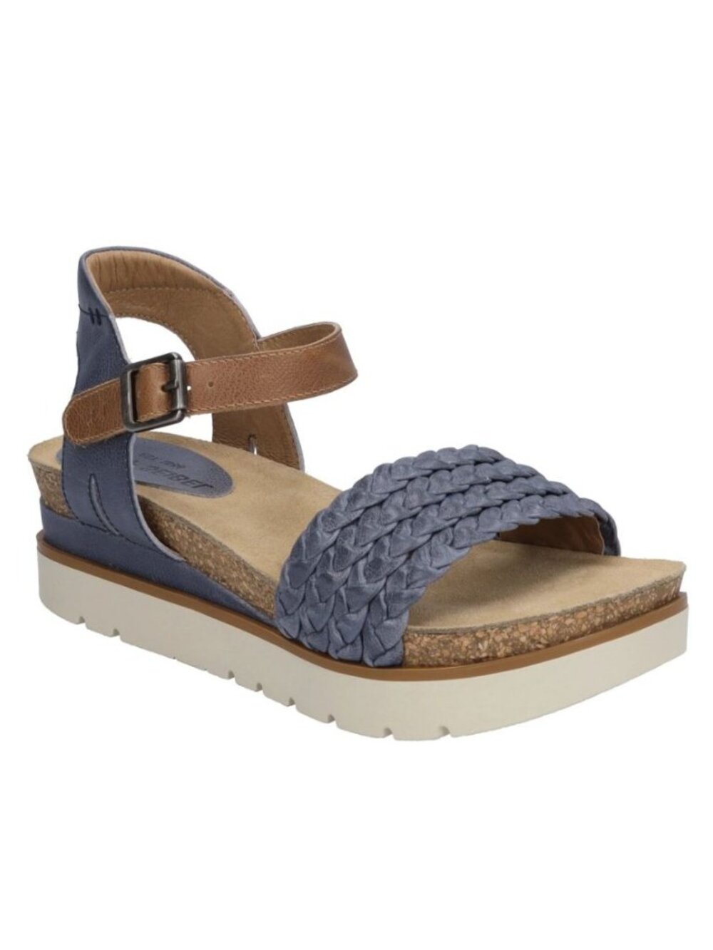 Josef Seibel Women's Clea 16 Platform Comfort Sandals, Jeans Combo Size 36 - Picture 15 of 15